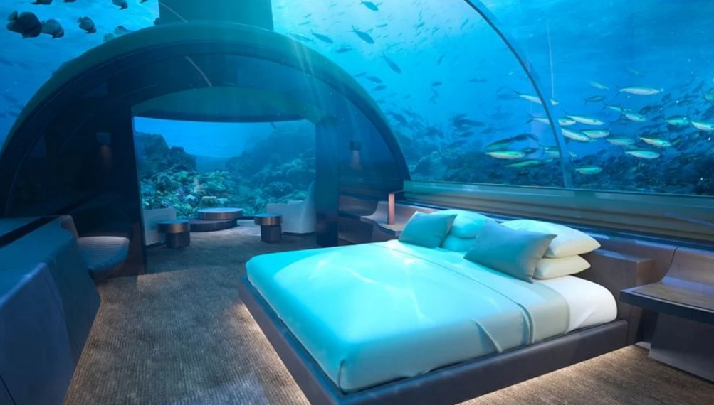 The resort also offers a one-of-a-kind Ithaa Undersea Restaurant - which enables you to experience a fine dining below the ocean.