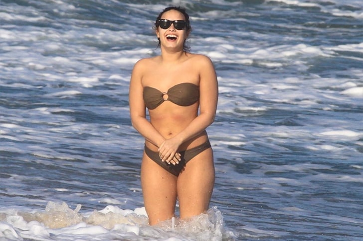 Demi Lovato – Swimming, Soccer & Socializing In Rio De Janeiro, Brazil